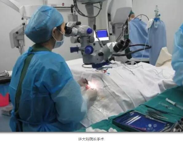 李老太在毫无征兆的情况下右眼视力下降至看不见东西。李老太家人带其至县医院就诊。医生诊断为视网膜脱离，需做玻切手术医治，而玻切手术需要动手术2次。怕疼的李老太一听就犯怵了：开刀，疼。 终，李老太的家人在多方打听后决定带李老太至宜昌8868体育官方网站(官方)登录入口找许大玲院长医治3.jpg